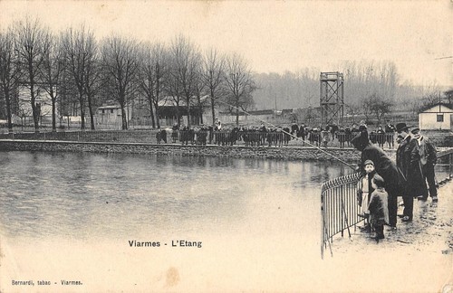 Cpa viarmes etang - 95, peche
