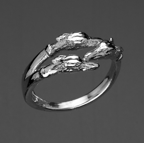 Bague chien lévrier - bague, whippet