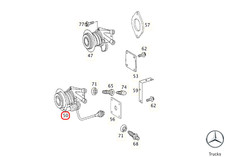 Original Mercedes-Benz A0022507615 central release, clutch Atego Axor Unimog