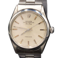 Rolex Air King Precision Mens Stainless Steel Watch Oyster Band Silver Dial 5500