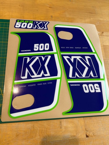 Autocollants kawasaki 500 - autocollants, kx