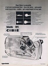 1974 ADVERTISING ADVERTISEMENT 215 CIBIE Car Headlight