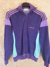 Veste ADIDAS CHALLENGER vintage made in France jacket violet 80's felpa 174 M