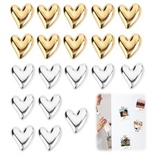 Aimant Frigo, Coeur Doré Et