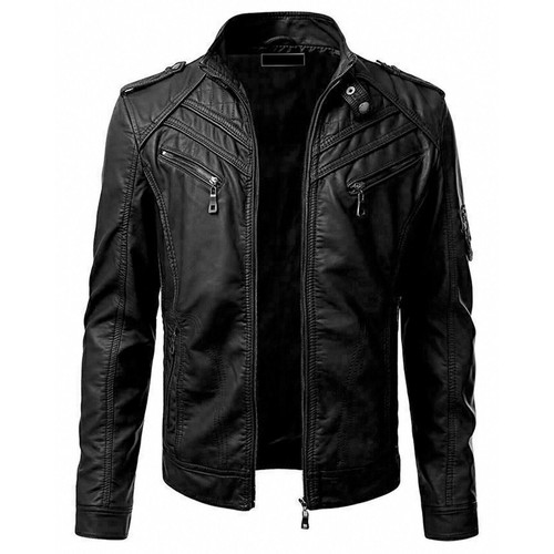 Veste cuir pour hommes - hommes, |