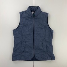 FOUGANZA Gilet Small Blue Women's Vest Riding Sleeveless Jacket Casual