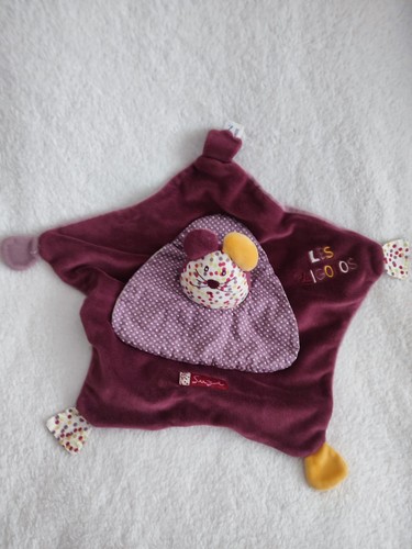 Doudou souris plat rare - souris,