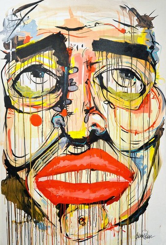 Toile tableaux portrait - toile, art