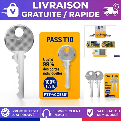Clé passe partout ptt t10 - clé,