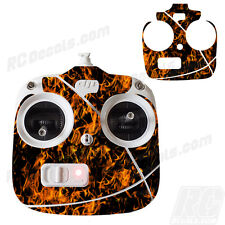 DJI Phantom 2 Drone Wrap RC Quadcopter Decal Custom Skin Controller Orange Flame