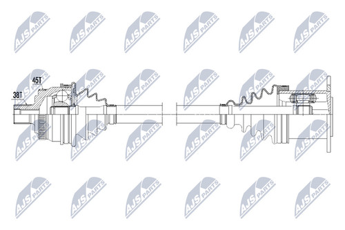 Arbre transmission pour - arbre, de