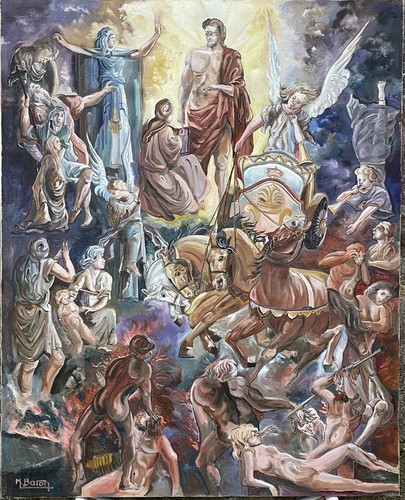 Tableau huile sur toile - huile,