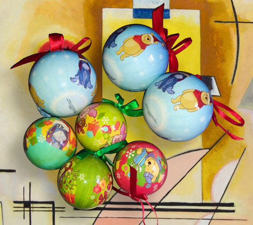 Lot boules noel cartes - boules,