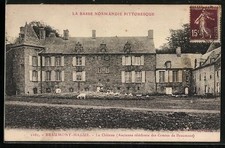 Old postcard Beaumont-Hague, Lower Normandy picturesque, the castle, old residence 