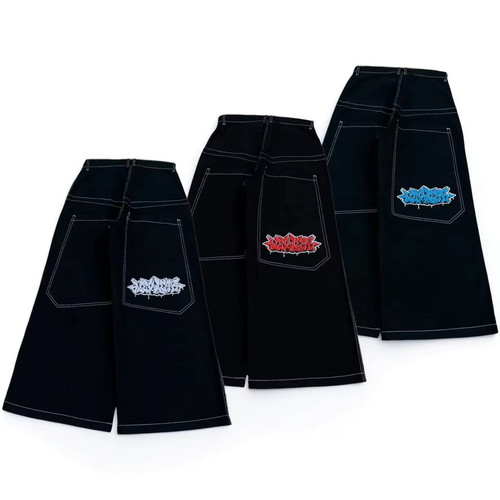 Mens baggy jeans xxl black - baggy,