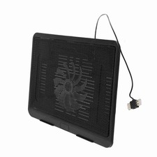 Laptop Cooler Cooling Pad Base Big Fan USB Stand For 14 Or Below Notebook Black