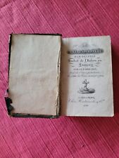 LIVRE RELIGIEUX - COMBAT SPIRITUEL DE 1829- 11,5X17,5 CM ,FIL DES PAGES DOREES