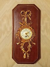 Ancienne Petite Pendule Cartel Bronze Doré Style Louis XVI/Old French Pendulum