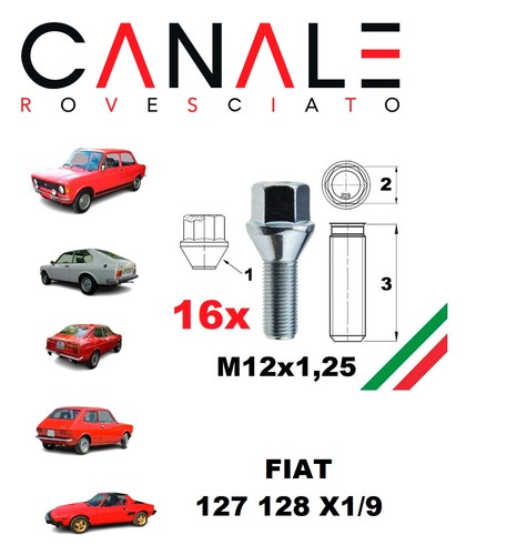 Kit boulons fiat 127 128 - kit, 3p