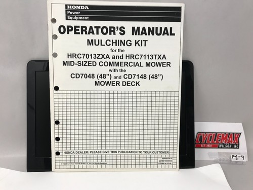 1998 honda mulching kit - mulching,