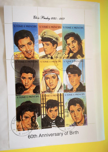 Tome feuille timbres - timbres, elvis