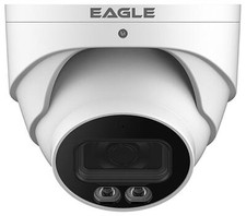 4MP Ai Pleine Couleur Fixé Réseau Tourelle Caméra IP67 Blanc EAGLE4C-IP-TUR2-FW