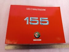 Genuine 1992 Alfa Romeo 155 2.5 V6 1.8 2.0 T.Spark Maintenance Use Manual