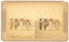 ARIZONA SV - Indians Going For Hay - Continent Stereo Co 1880s