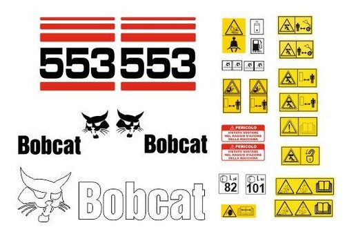 Bobcat 553 autocollants - 553,