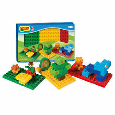 UNICO PLUS 3 PLAQUES 9.5X17 CM COMPATIBLES AVEC BRIQUES LEGO DUPLO  8521-0000