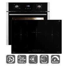 Cuisinière: 60cm Four encastrable EB8010ED + 77cm Plaque Induction IH87705FZ