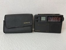 SIEMENS RK-702 AM/FM SHORTWAVE Portable Radio W/Case Tested Works