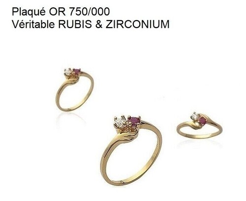Bague plaqué 750 000 - plaqué, or