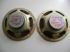 pair vintage pioneer 20-704F woofer