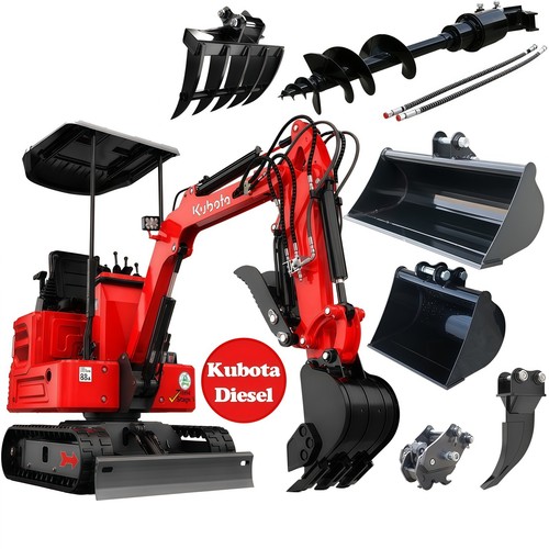 Mini excavator ton kubota - excavator,