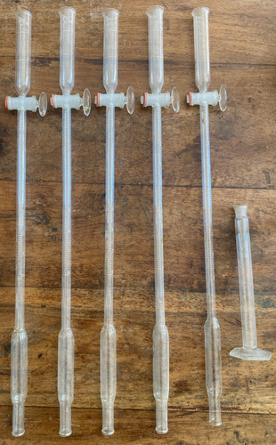 Burettes graduées verre - burettes, en