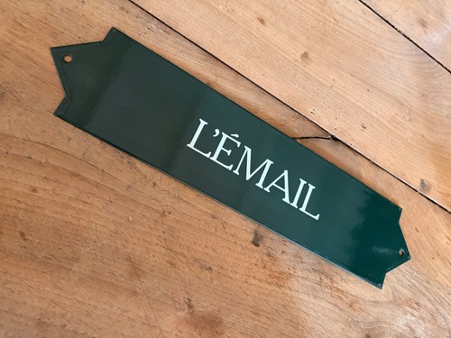 Rare plaque émaillée - plaque,