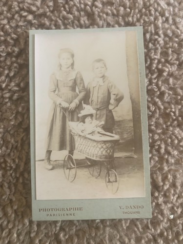 Photo ancienne deux enfants