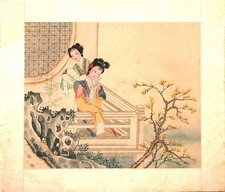 Estampe japonaise sur soie