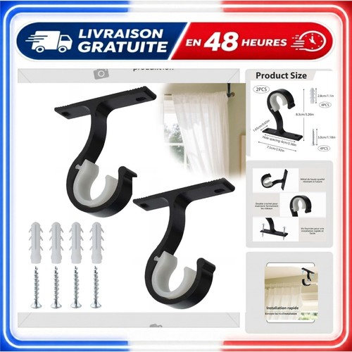 Supports tringle rideau - supports, à