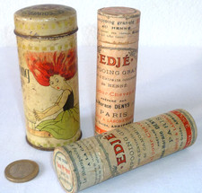 3 ANCIENNES BOITES PUB SHAMPOOING EDGÉ ET SHAMPOOING CAÎFFA