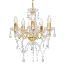 Lustre avec Perles de Cristal