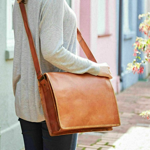 Sac messager cuir marron - messager,
