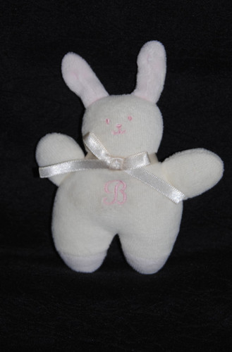Doudou mini lapin blanc - 🍀doudou,