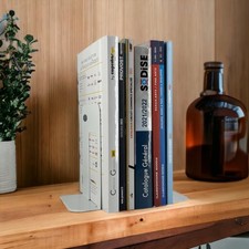 Serre-livres en métal - Blanc