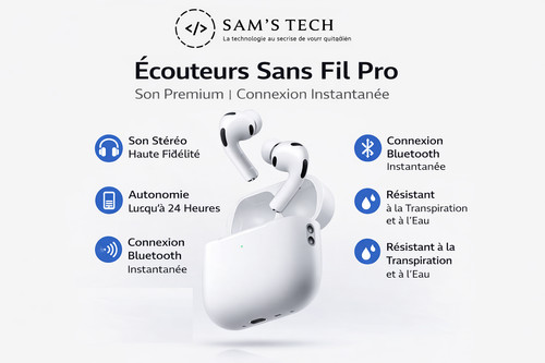écouteurs sans fil pro - Écouteurs,