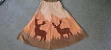Jupe en cuir sauvage * début unique France * beige vert camel marron * taille 66 cm * cerf forêt 