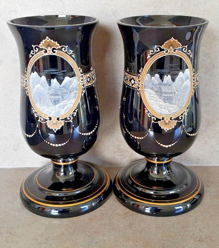 Paire grands vases anciens - de,