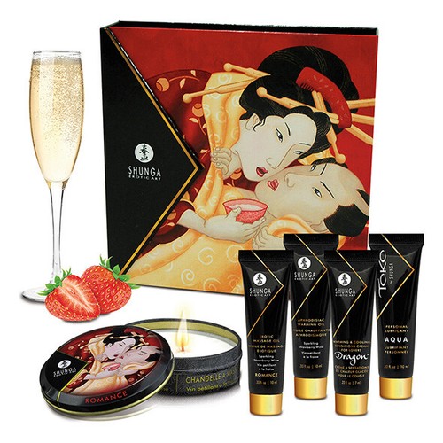 Kit huile massage érotique - de,