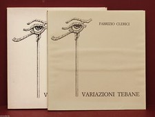 FABRIZIO CLERICI Art Book "THEBAN VARIATIONS" Numbered Edition Livres d'Art